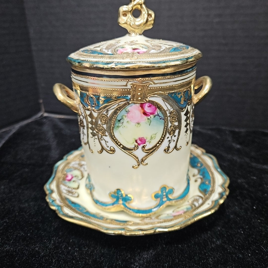 Nippon Condensed Milk jar w/ Underplate