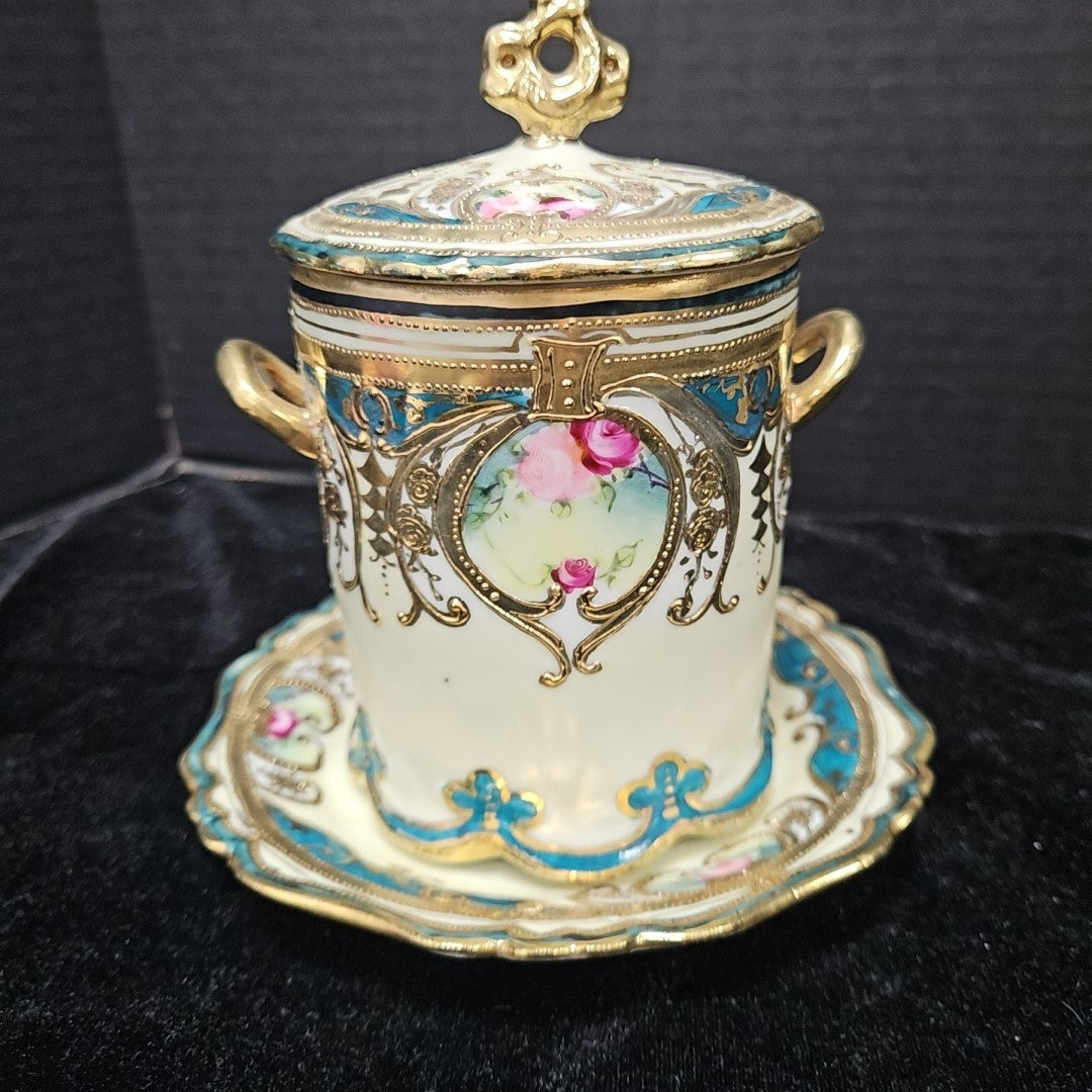 Nippon Condensed Milk jar w/ Underplate