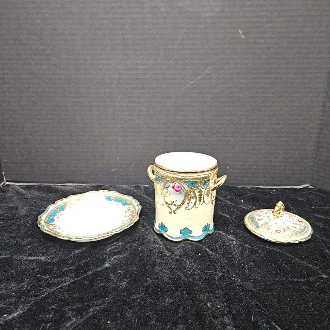 Nippon Condensed Milk jar w/ Underplate