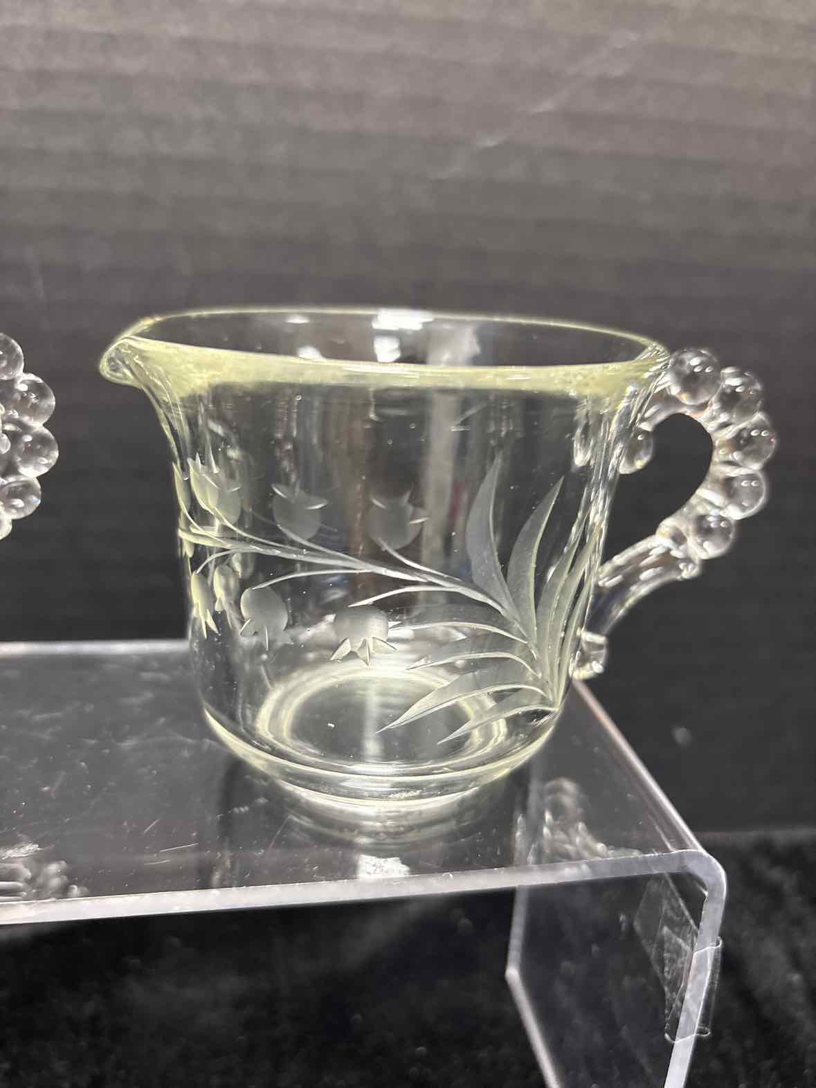 Imperial Glass Cream & Sugar