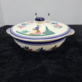 Quimper Lidded Casserole