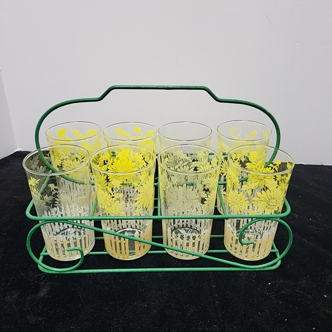 Juice Glasses w/ Holder