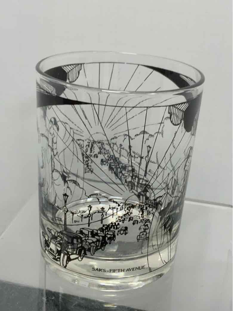 Saks Fifth Ave. Double Old Fashion Glass