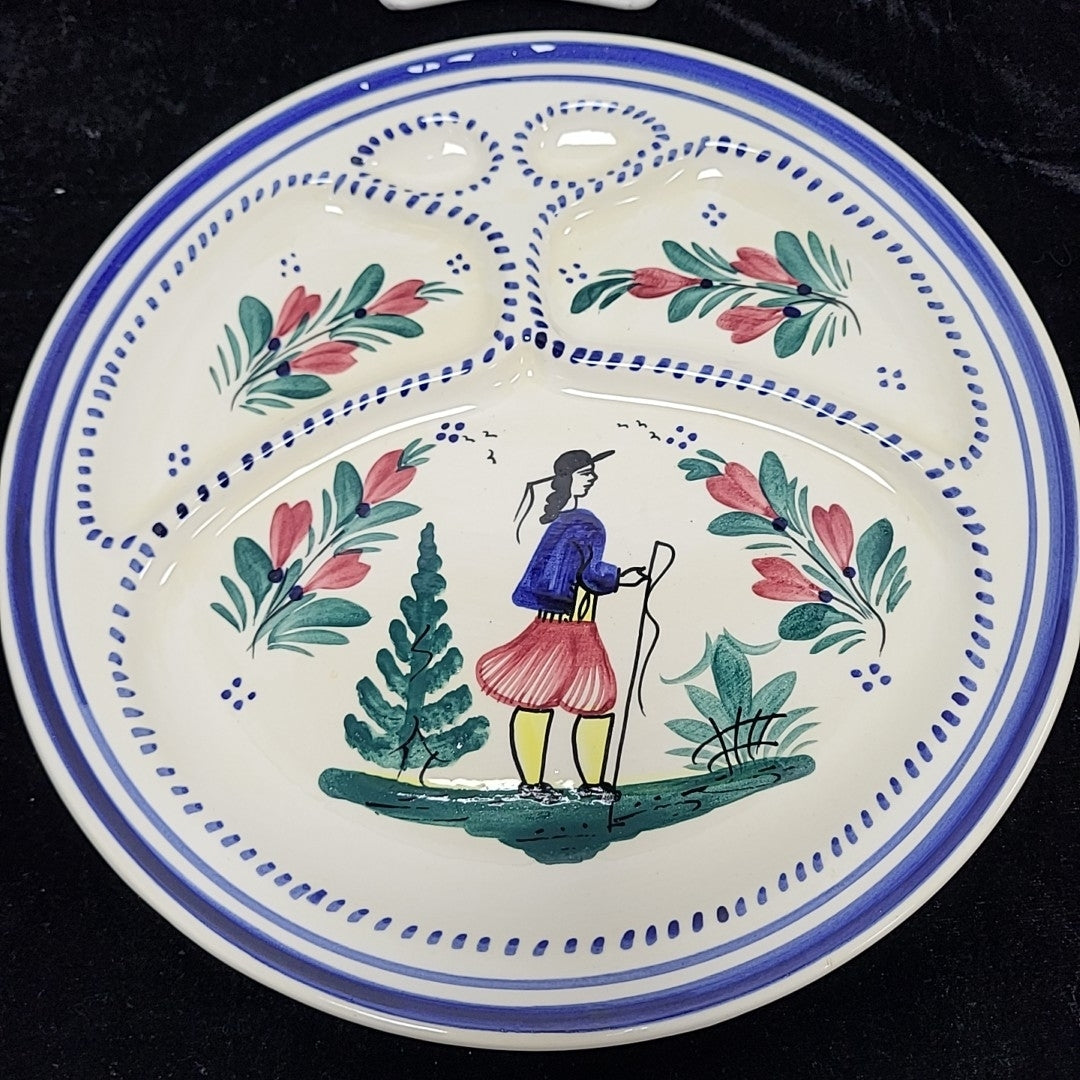 Quimper Compartment Plate