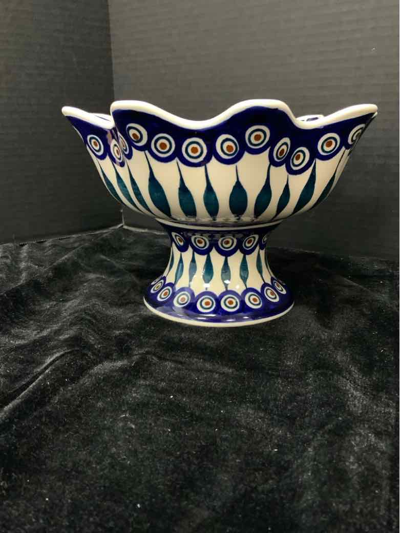 Boleslawiec Footed Compote