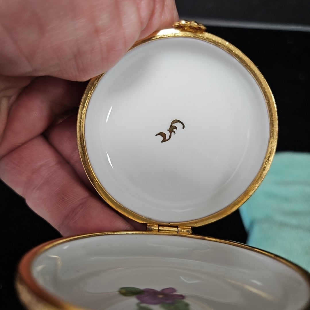Limoges Signed Trinket Box