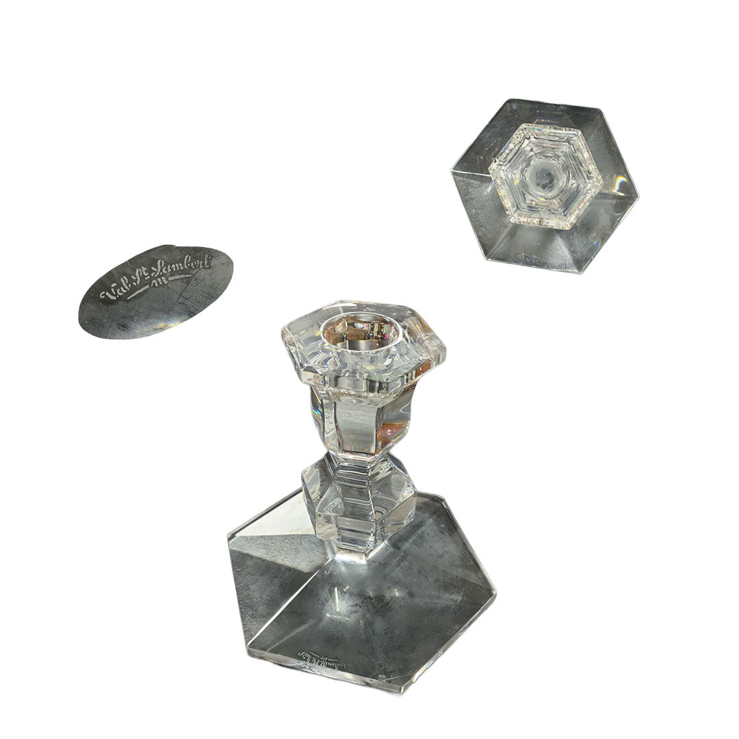 Val St. Lambert Candlestick