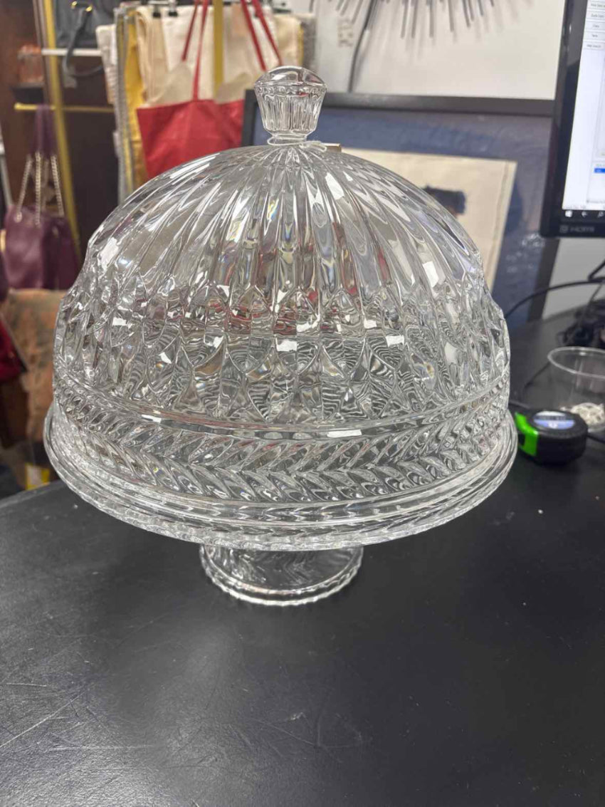 Godinger Cake Plate w/ Cover