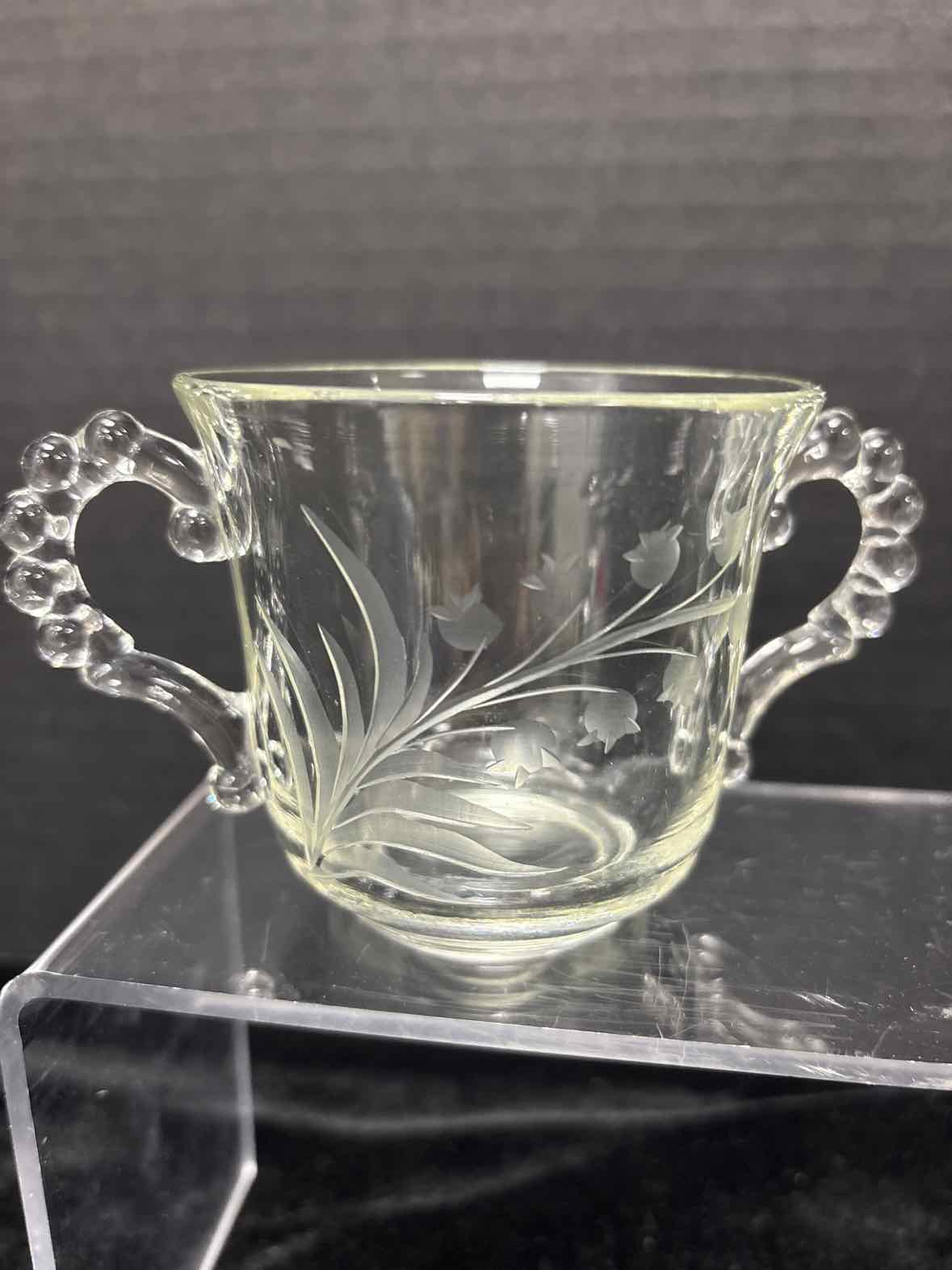 Imperial Glass Cream & Sugar