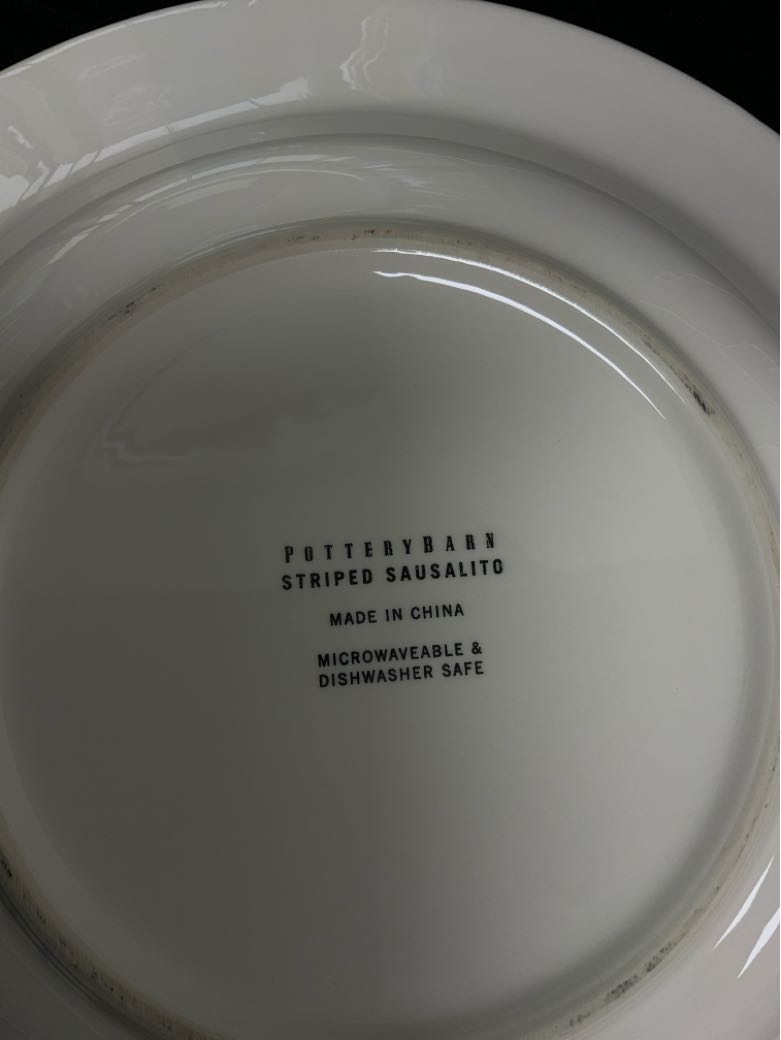 Pottery Barn Dinner Plate