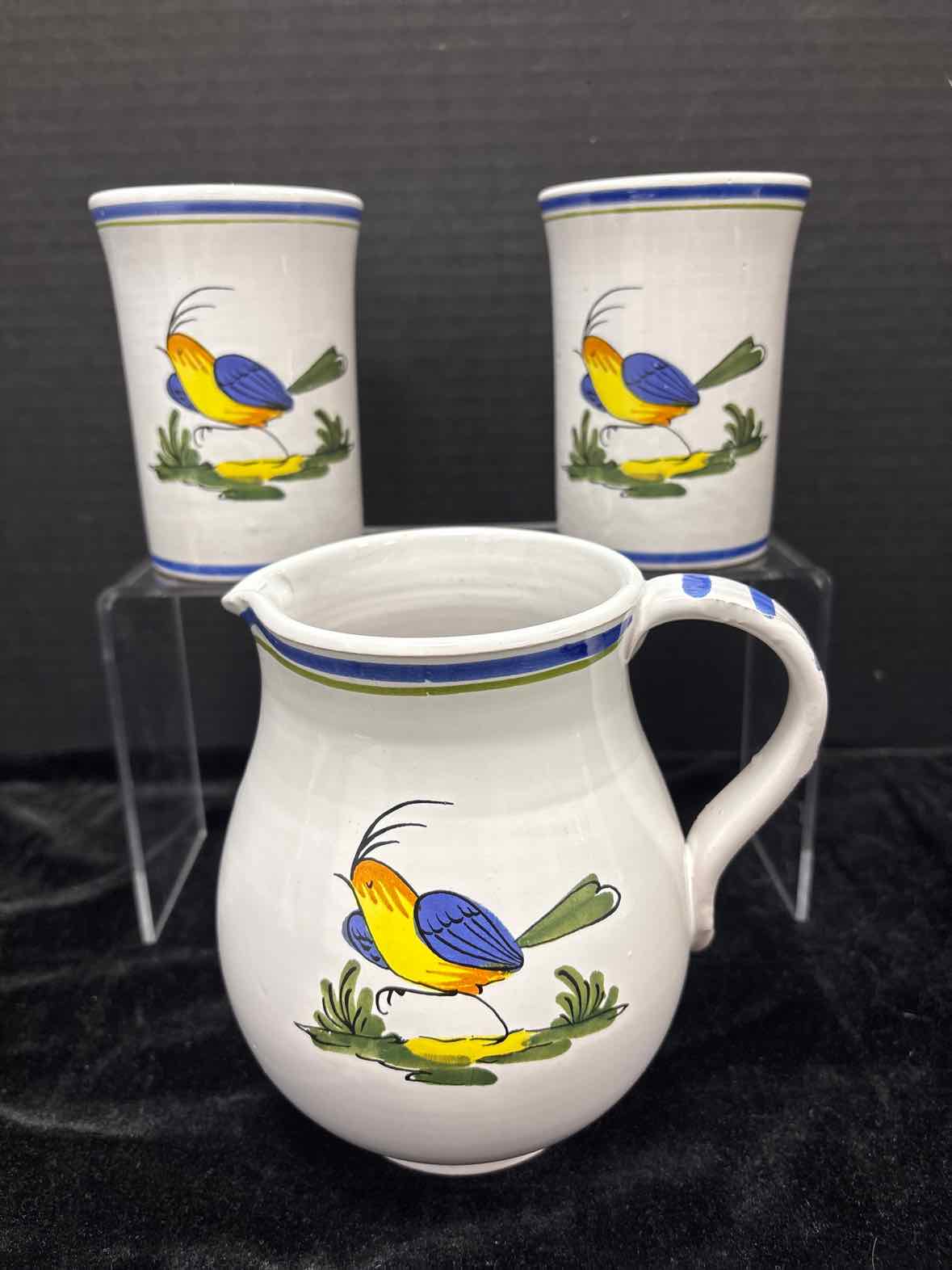 San Marciano Ceramic Pitcher/Tumbler Set