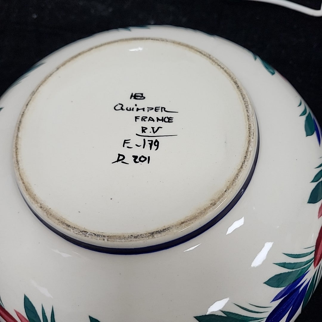 Quimper Lidded Casserole