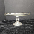 Jeannette Glass Co Pedestal Cake Plate