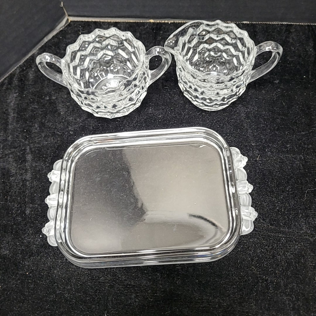 Fostoria Cream & Sugar