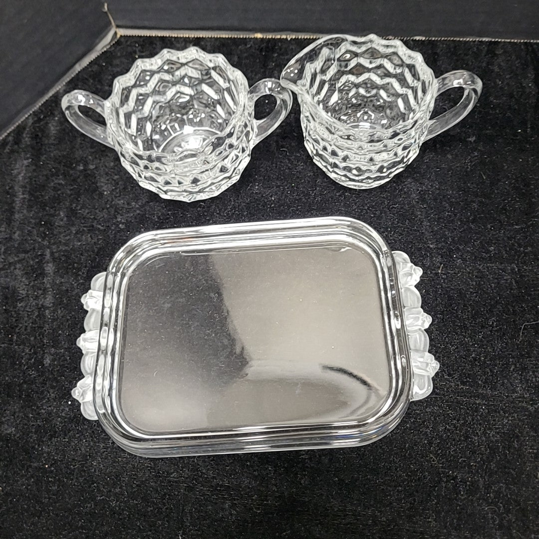 Fostoria Cream & Sugar