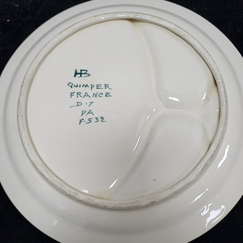 Quimper Compartment Plate