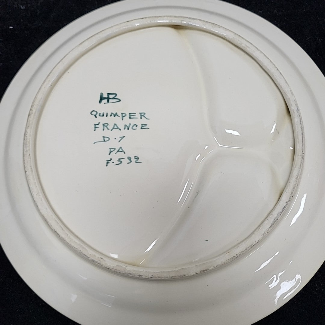 Quimper Compartment Plate