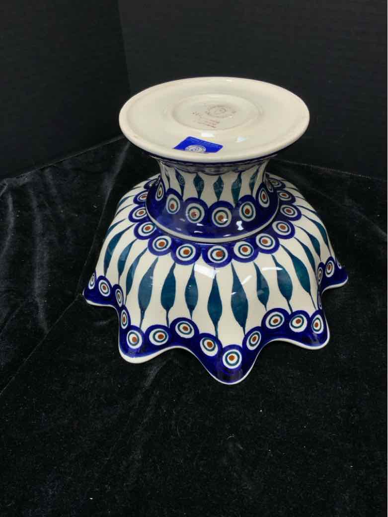 Boleslawiec Footed Compote