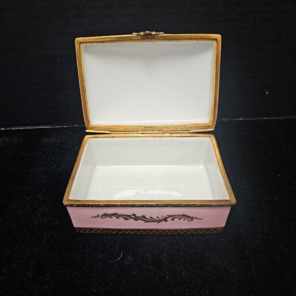 Limoges Signed Trinket Box