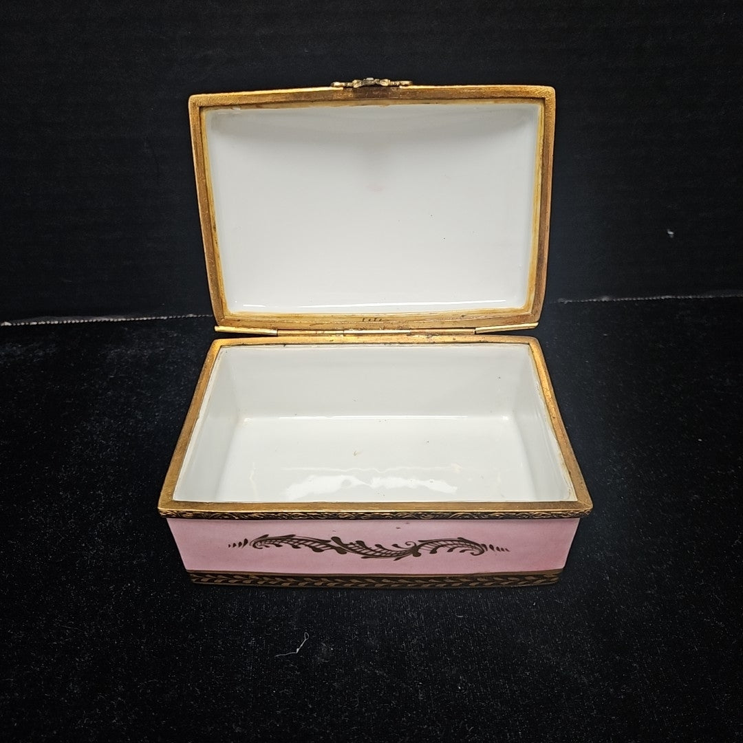 Limoges Signed Trinket Box