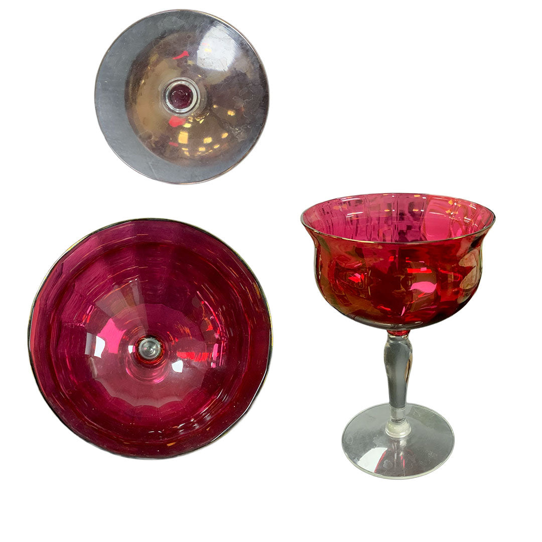 West VA Glass Champagne Coupe