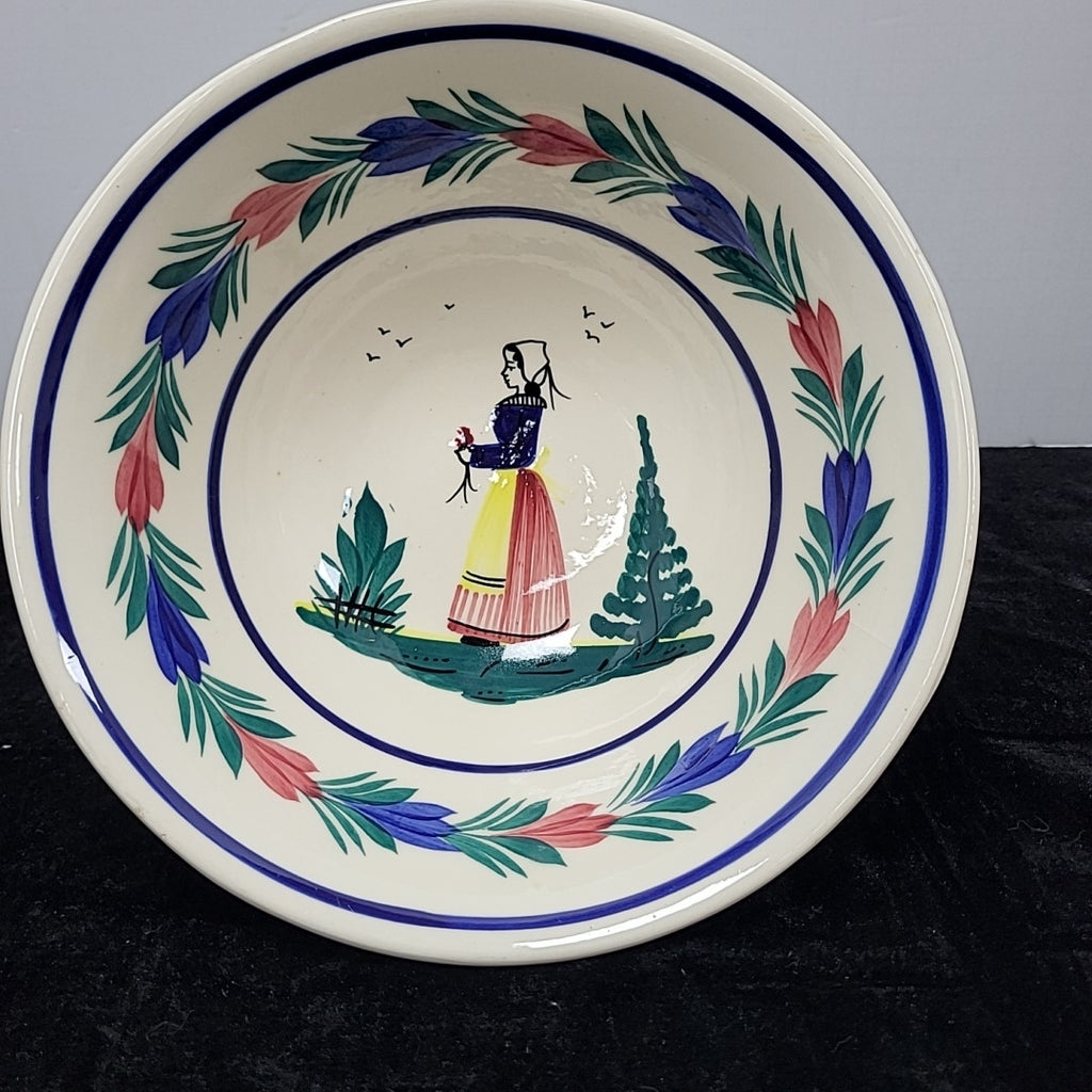 Quimper Serving Bowl