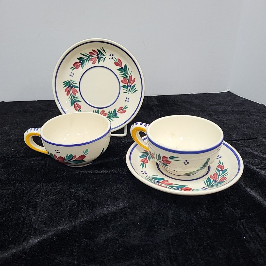 Quimper Teacup/Saucer