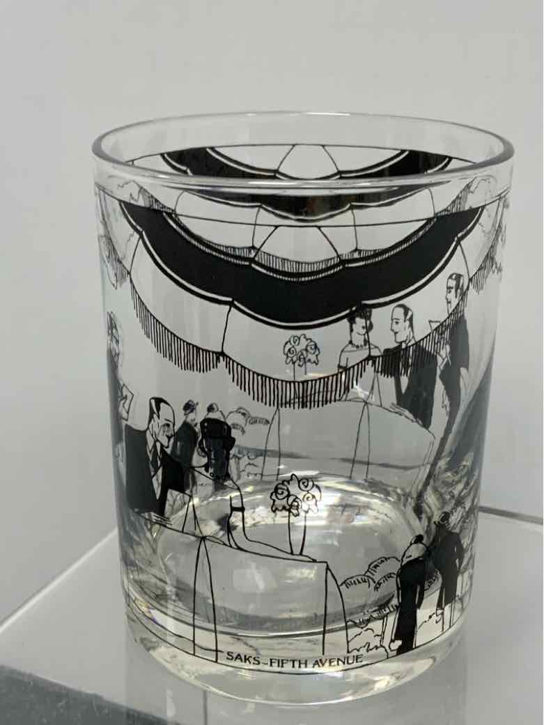 Saks Fifth Ave. Double Old Fashion Glass