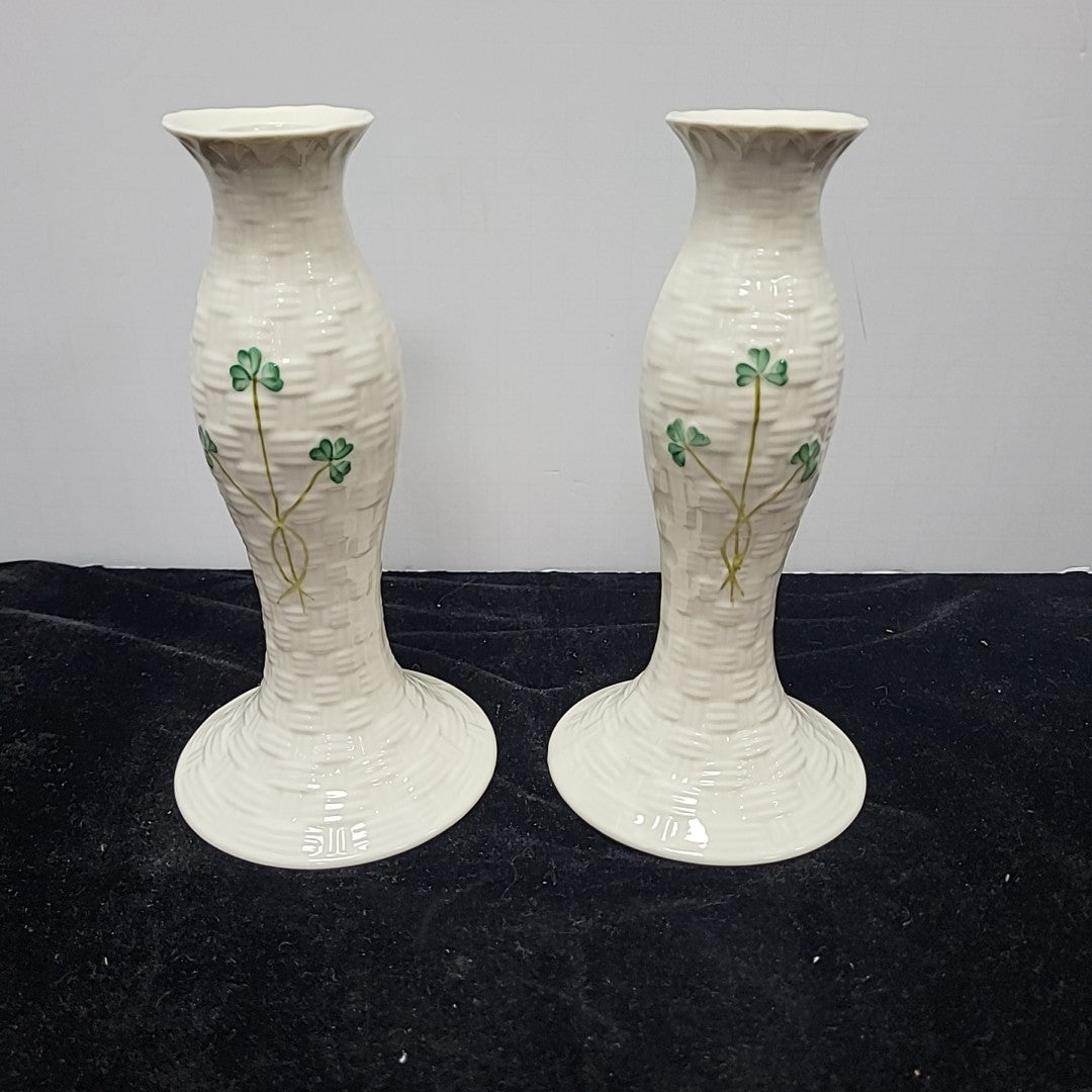 Belleek Candlestick