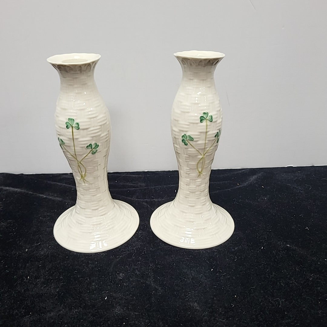 Belleek Candlestick