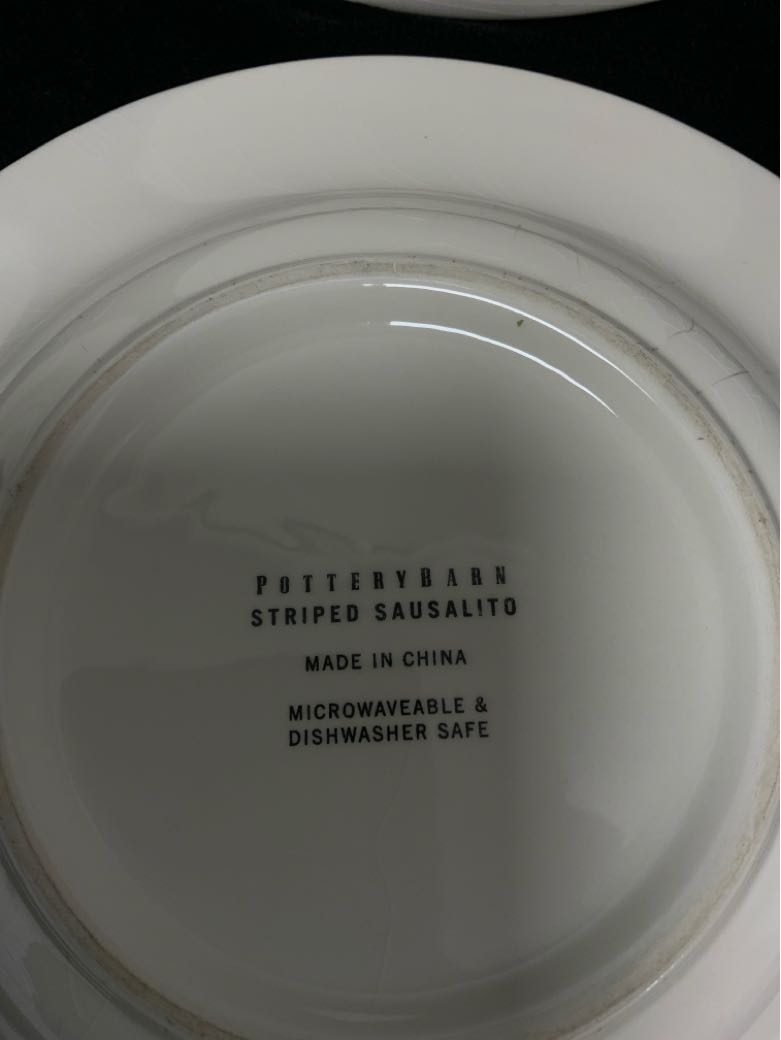 Pottery Barn Luncheon Plate