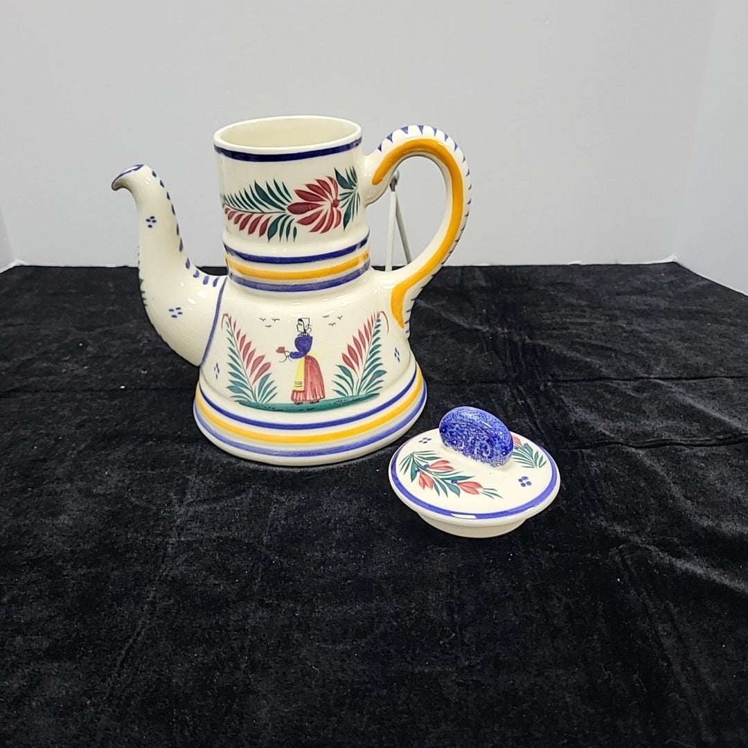 Quimper Coffee Pot