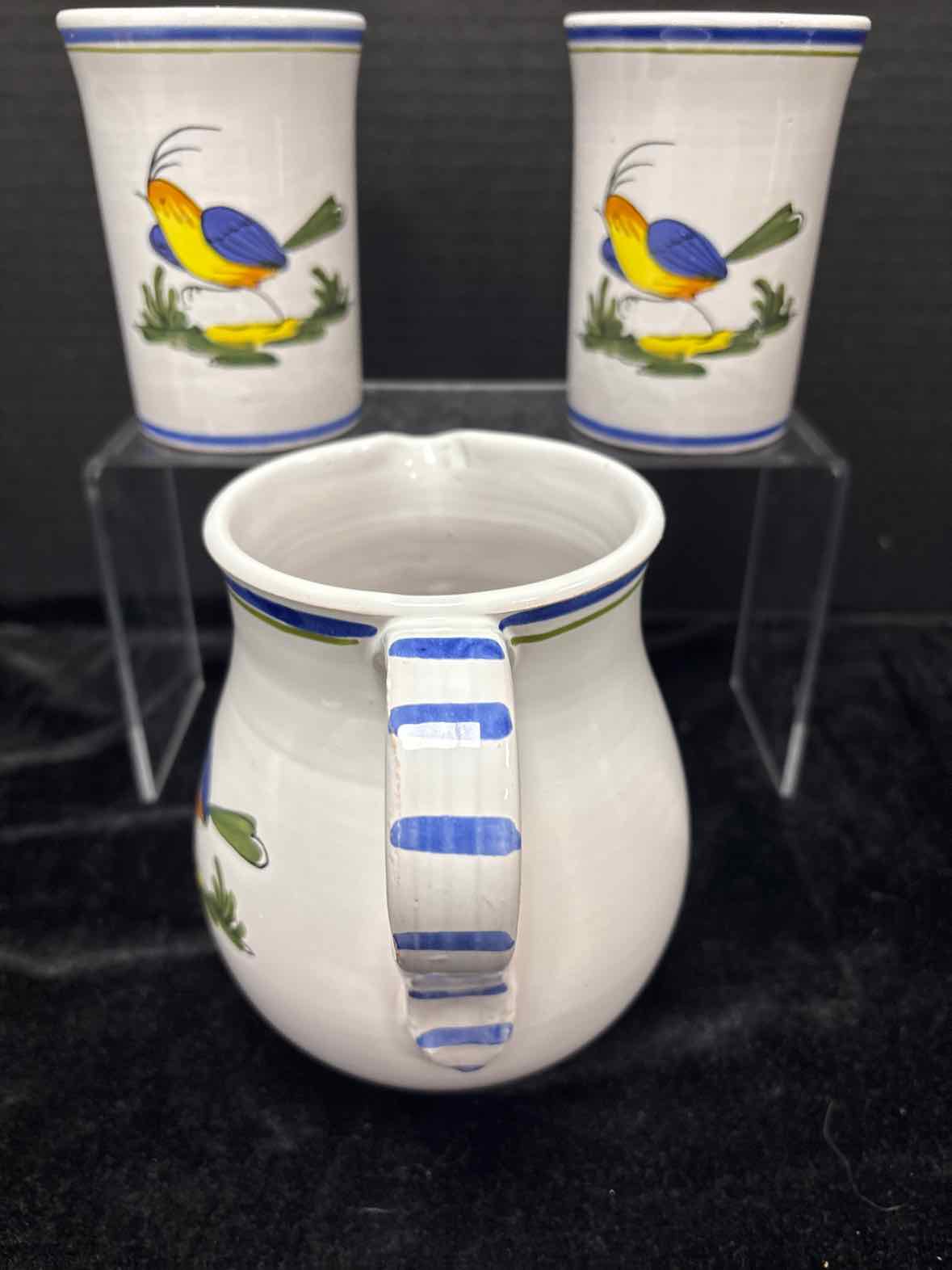 San Marciano Ceramic Pitcher/Tumbler Set