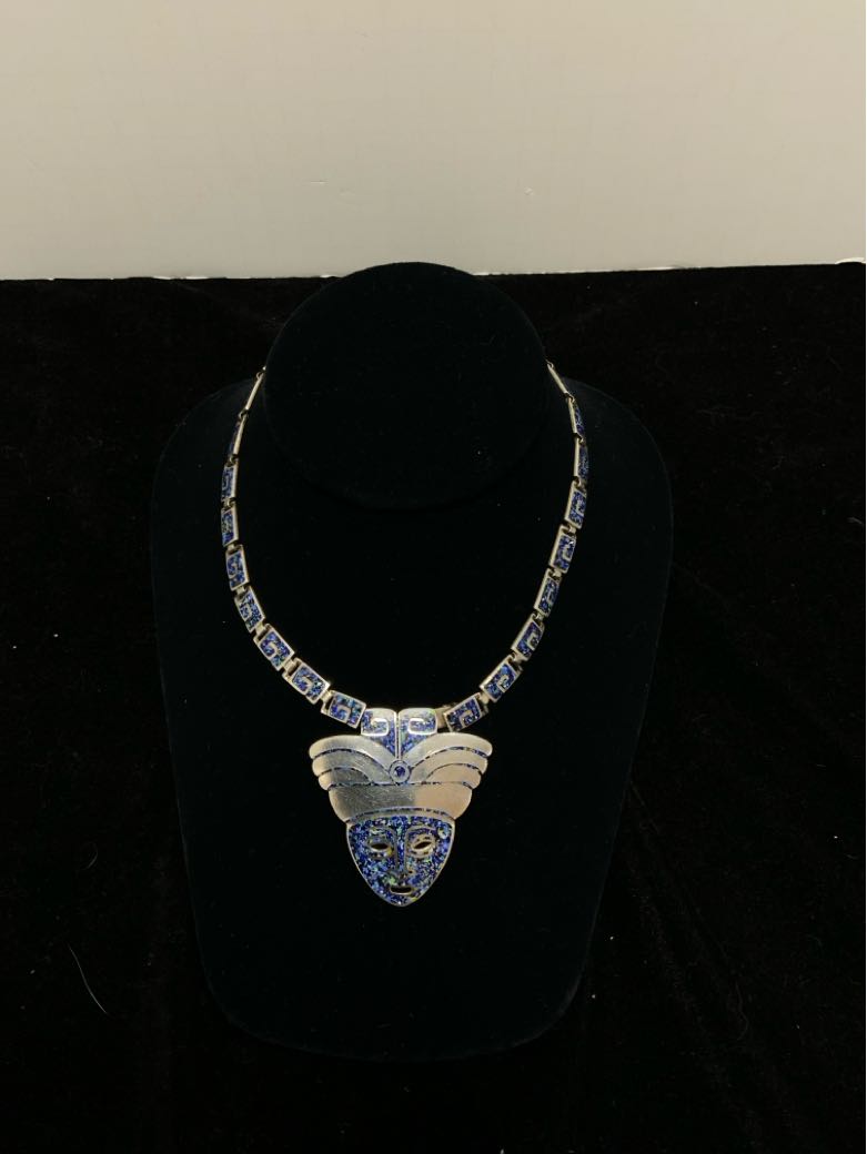 Taxco Necklace w/ Pendant/pin
