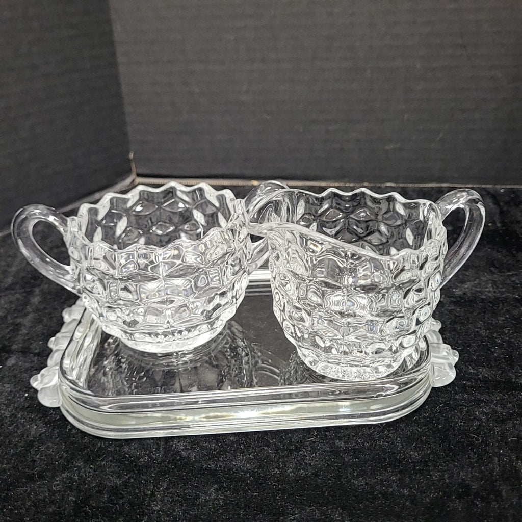 Fostoria Cream & Sugar