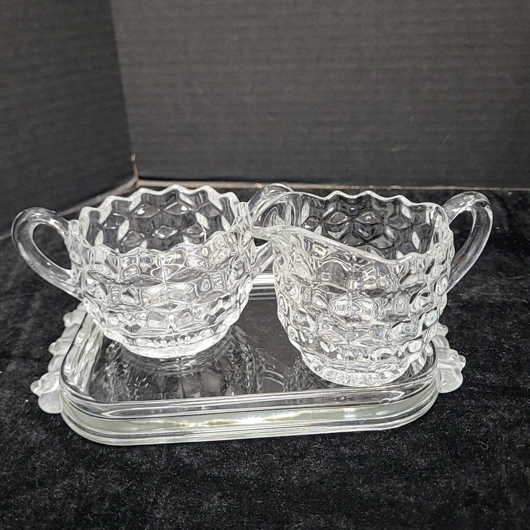 Fostoria Cream & Sugar