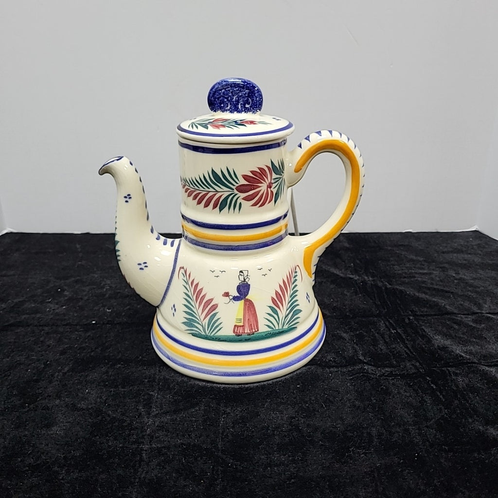 Quimper Coffee Pot