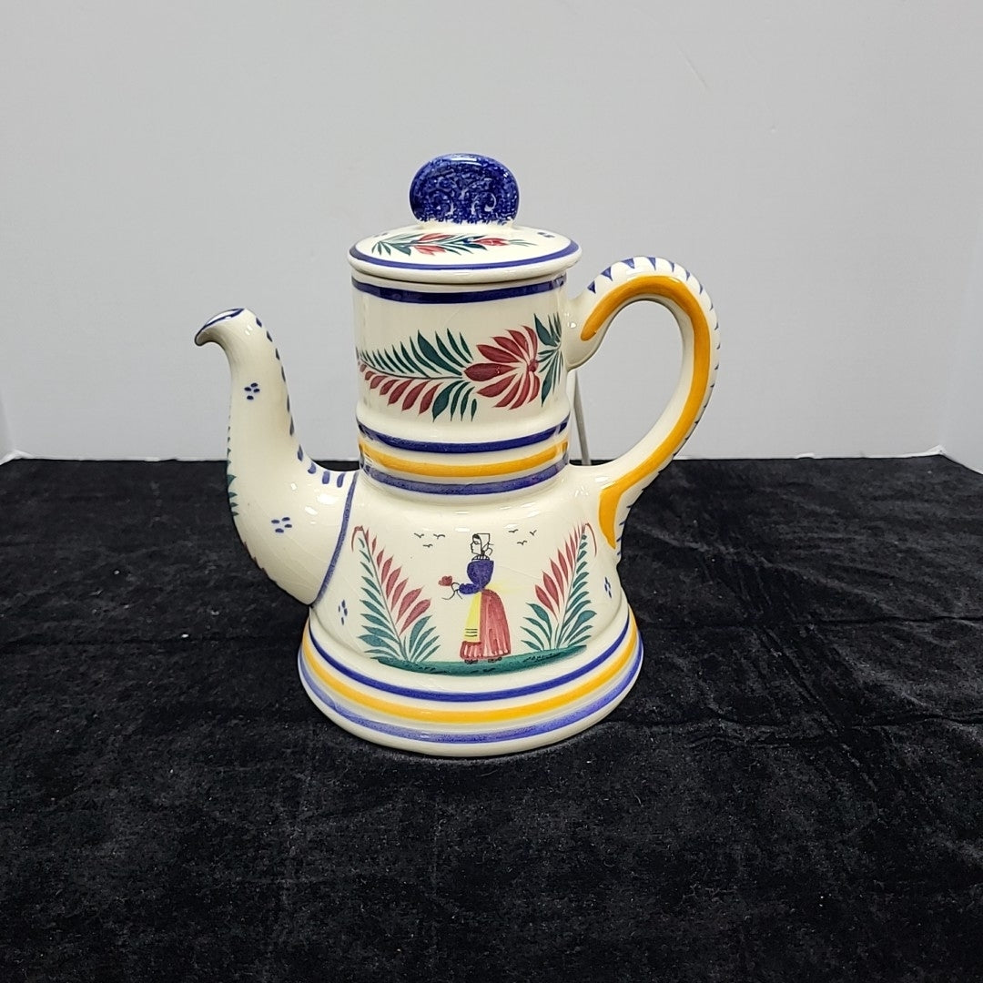 Quimper Coffee Pot