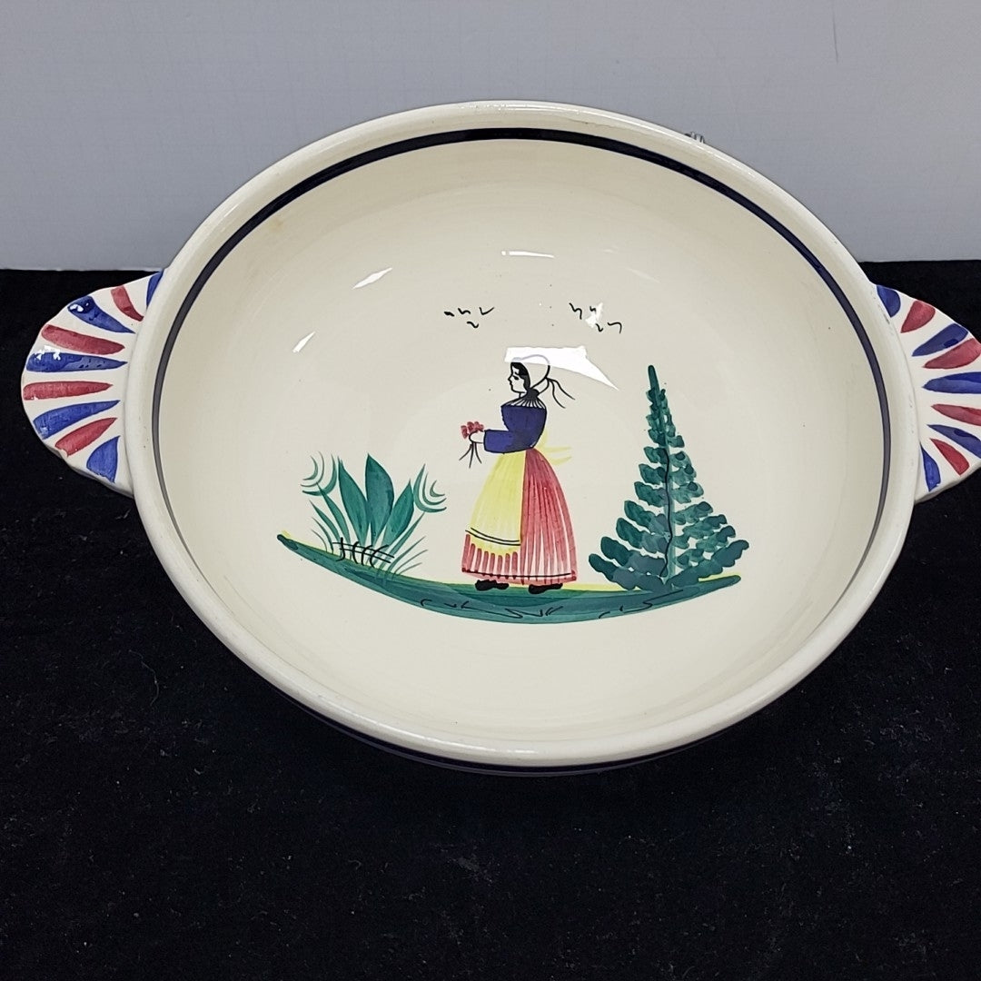 Quimper Lidded Casserole