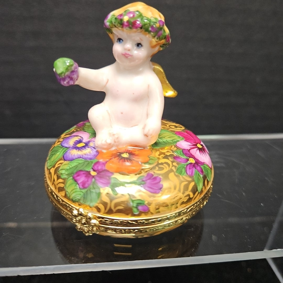 Limoges Signed Trinket Box