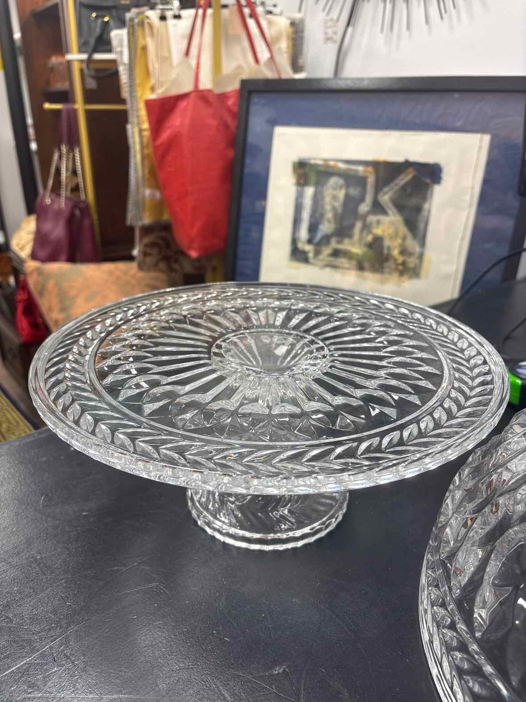 Godinger Cake Plate w/ Cover